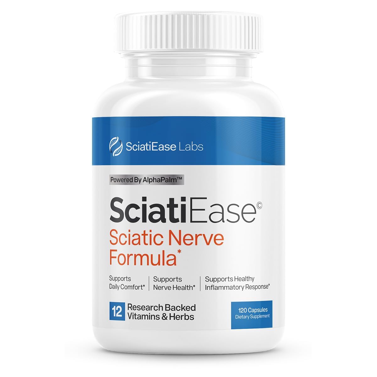 SciatiEase Sciatic Nerve Health Support Supplement – Advanced Nerve Care & Comfort Formula (120 Capsules) ( Pack of 2)