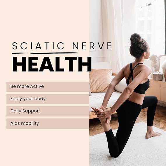 Sciatica Nerve Relief Support – Natural Herbal Supplement for Lower Back, Hip & Leg Comfort