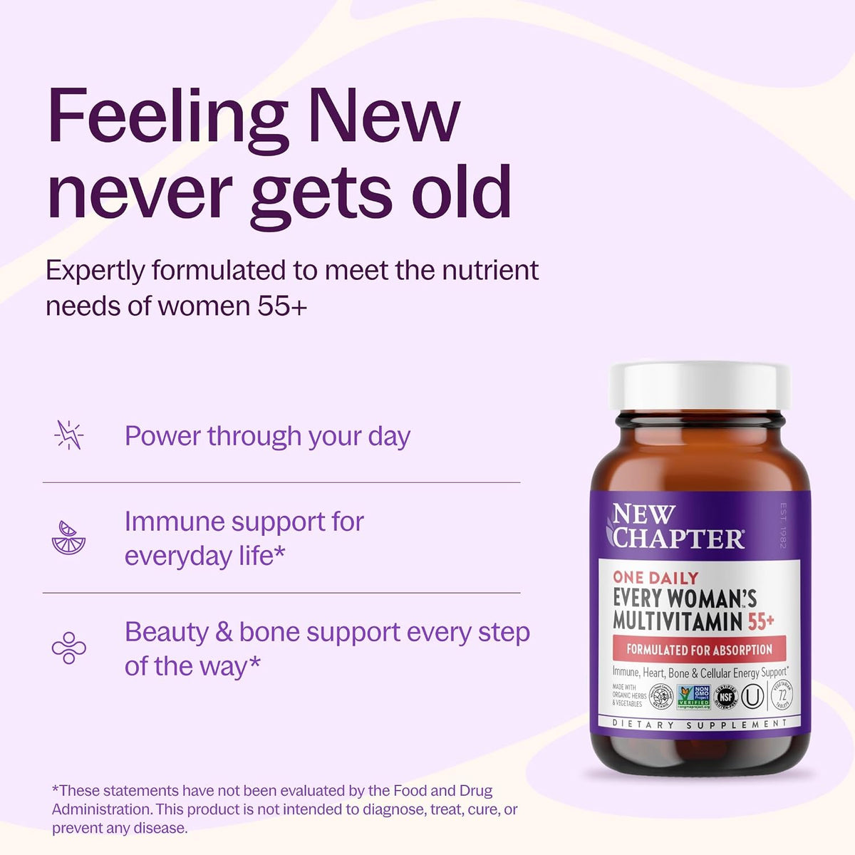 New Chapter Every Woman’s One Daily 55+ Multivitamin 72 Count