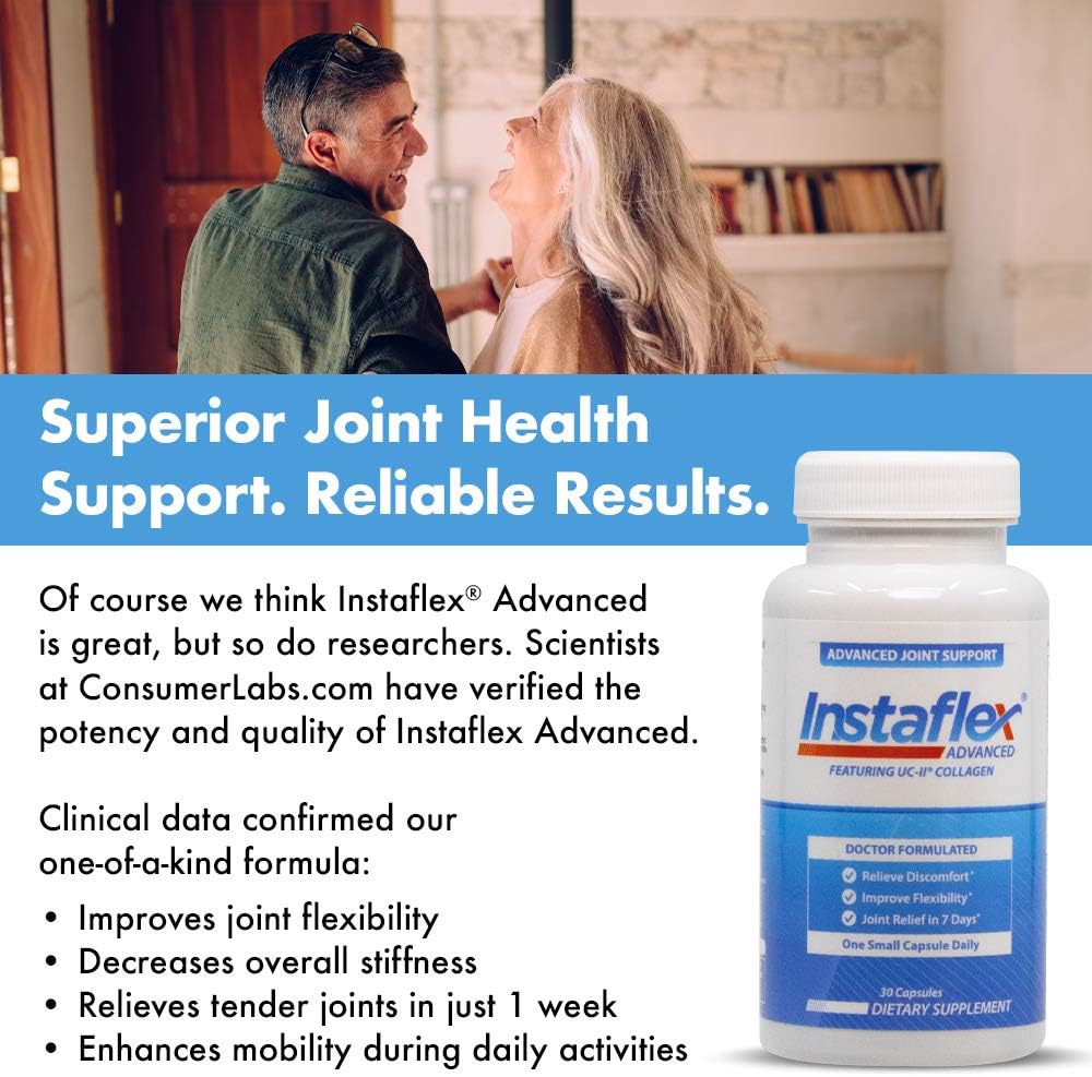 Instaflex Advanced Joint Support Supplement – Complete Mobility & Comfort Formula (30 Count) (Pack of 2)