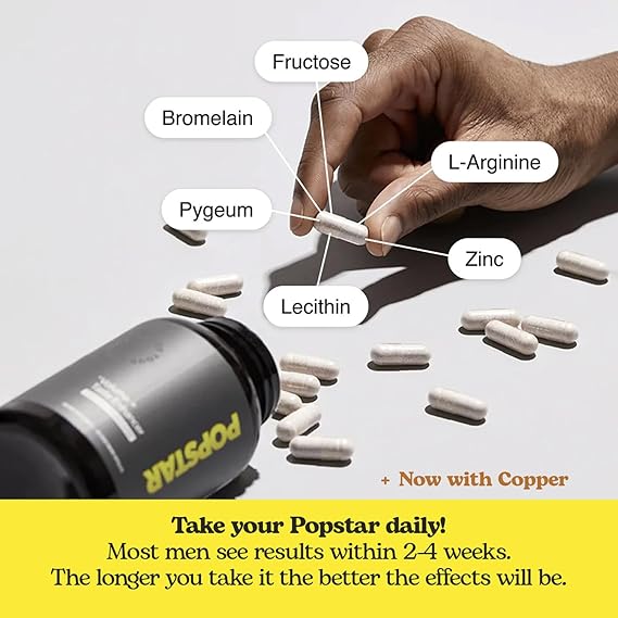 POPSTAR Labs Semen Volume Booster – Men’s Fertility & Semen Health Support Supplement