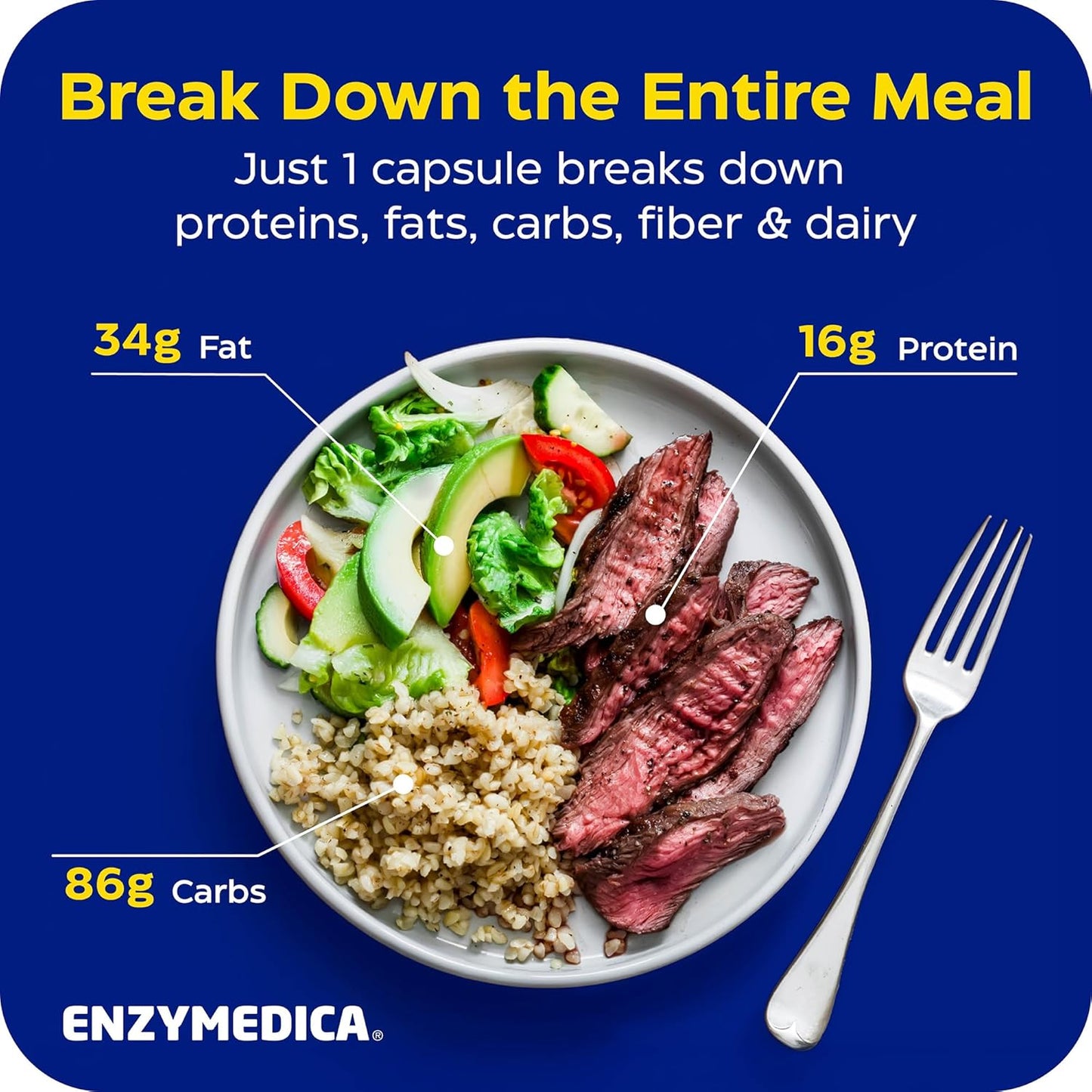 Enzymedica Digest Gold + ATPro – Maximum Strength Digestive Enzyme Formula for Fast Digestion, Bloating & Gas Support (240 Capsules)