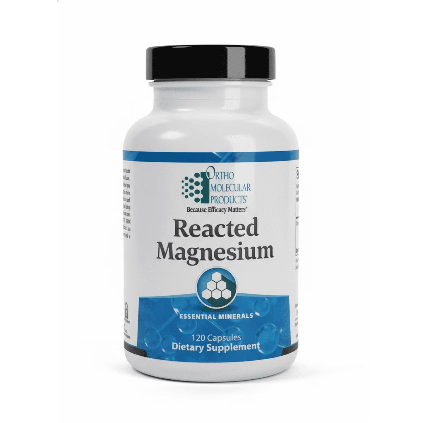 Reacted Magnesium (120 ct) by Ortho Molecular Products – Highly Absorbable Magnesium Support for Muscle, Nerve & Energy Health