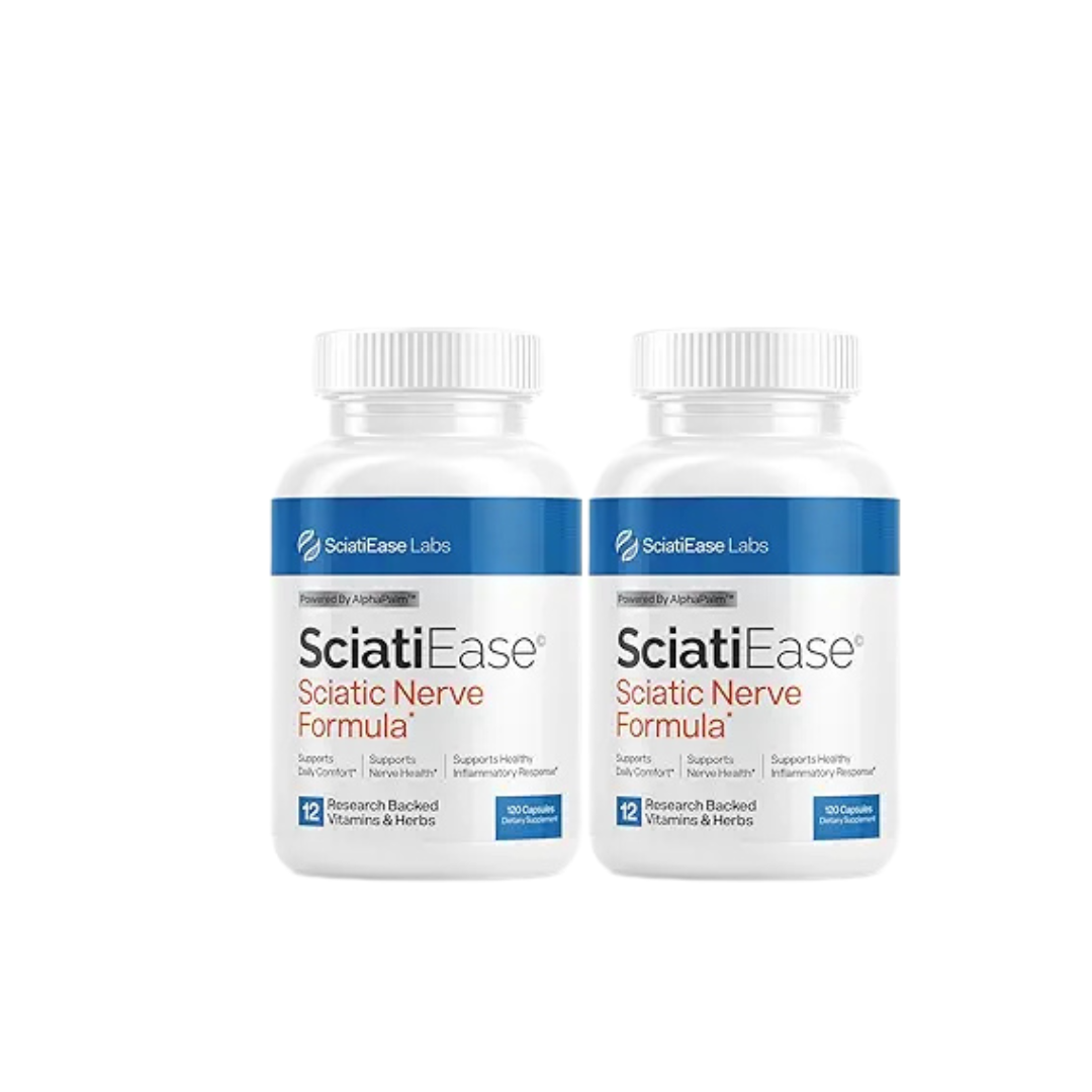 SciatiEase Sciatic Nerve Health Support Supplement – Advanced Nerve Care & Comfort Formula (120 Capsules) ( Pack of 2)