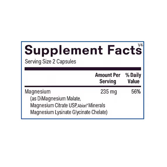 Reacted Magnesium (120 ct) by Ortho Molecular Products – Highly Absorbable Magnesium Support for Muscle, Nerve & Energy Health