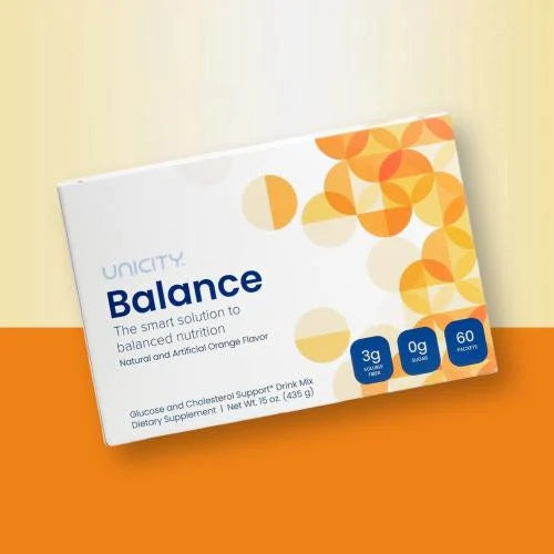 UNICITY Balance Cholesterol Support Drink Mix (30 Stick Pack – Orange Flavor)