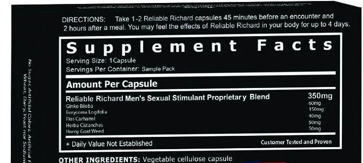 Reliable Richard Original - Male Enhanced, Stamina & Libido Male Enhancement