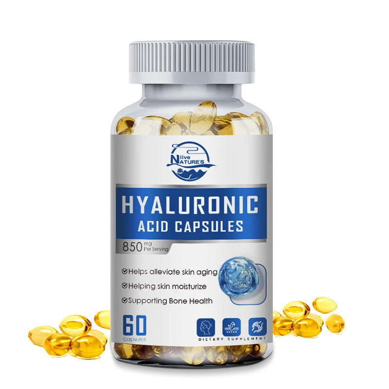 Hyaluronic Acid Anti-Aging Hydrating Capsules – Skin Hydration, Wrinkle Support & Joint Health