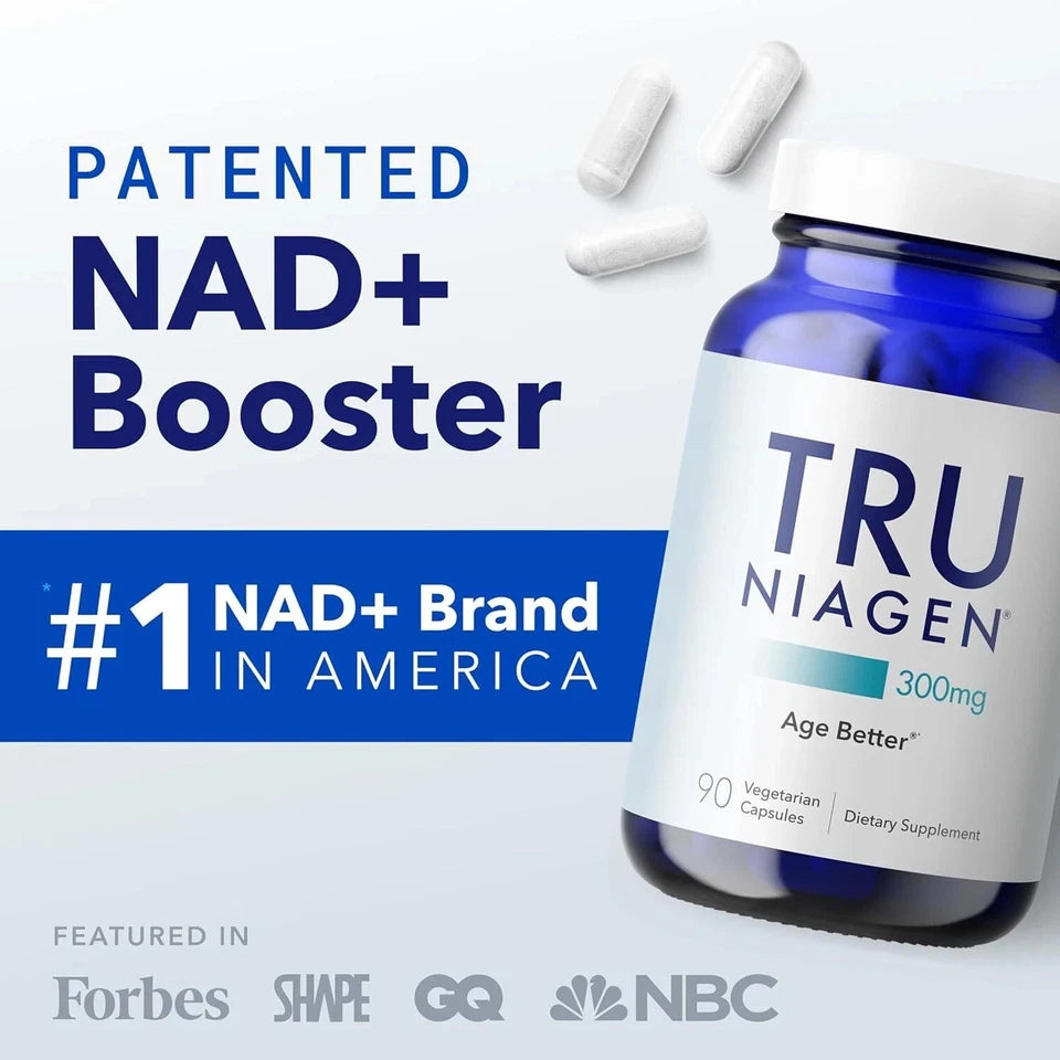 TRU Niagen 300mg NAD+ Booster – 90 Capsules (New & Sealed)