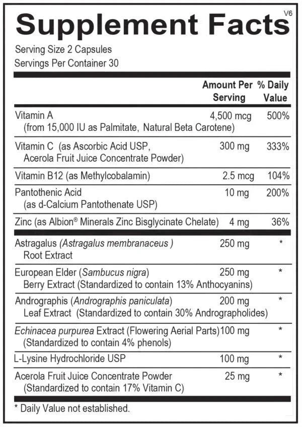 Viracid Immune Support Supplement – 60 Capsules | Daily Immune Health Support