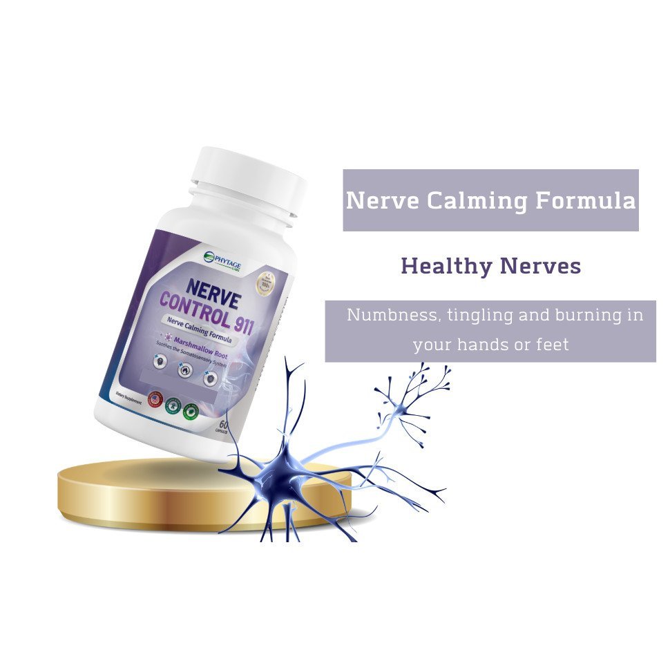 Nerve Control 911 – Natural Plant-Based Nerve Health Supplement (60 Capsules)