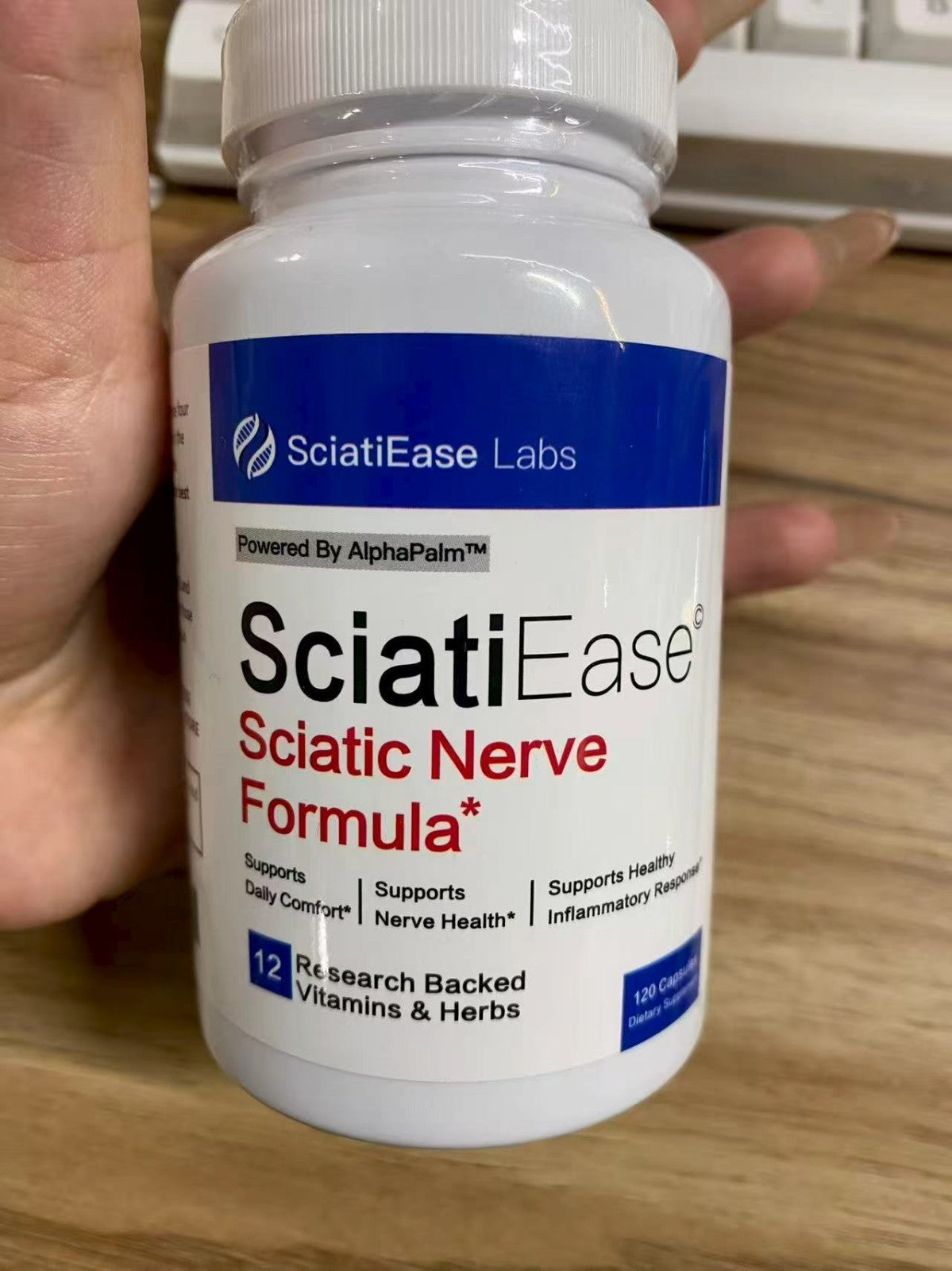 SciatiEase Sciatic Nerve Health Support Supplement – Advanced Nerve Care &amp; Comfort Formula (120 Capsules) ( Pack of 2)