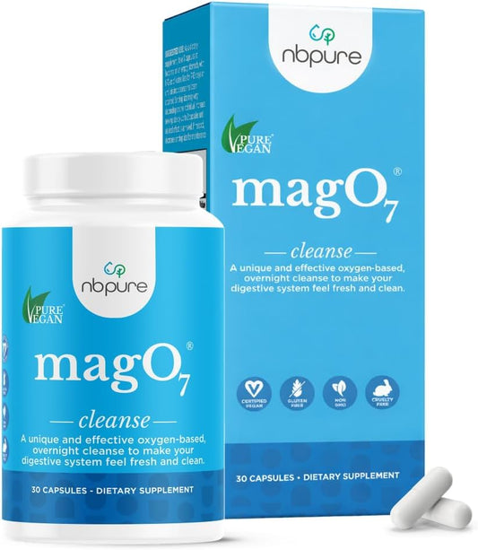 NB Pure Magnesium & Potassium Cleanse Capsules – 180 Count | Digestive & Gentle Nighttime Cleanse