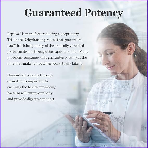 Peptiva 26 Billion CFU Probiotic and Sleep Support Supplement