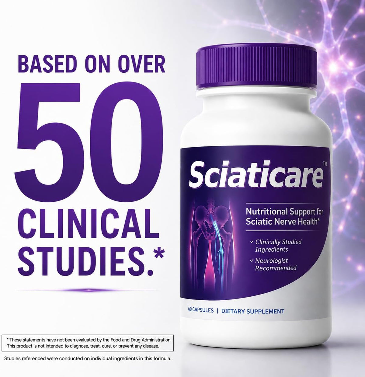 Sciatic Pain Relief Natural Herbal Supplement
