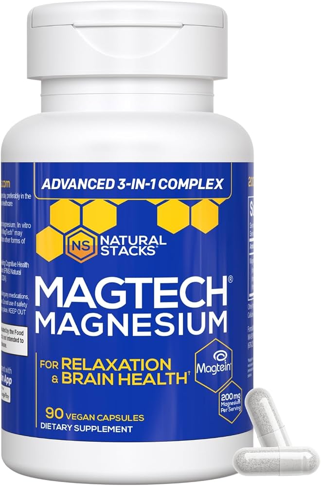 MagTech, Magnesium Complex, 200 mg, 90 Vegetarian Capsules (66.6 mg per Capsule)