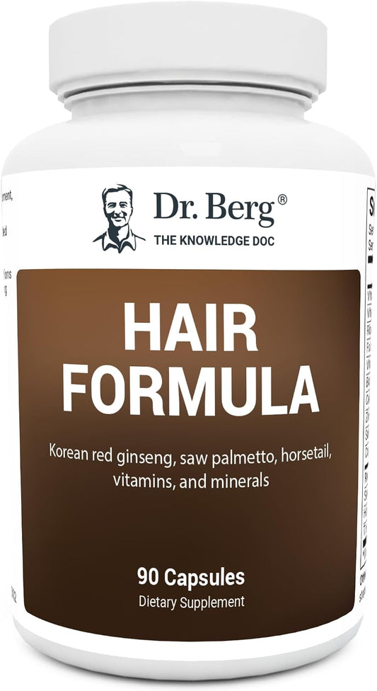 Dr. Berg All-In-One Vitamins for Hair, Skin & Nails – Advanced Formula | Beauty Support Supplement for Strong Hair, Glowing Skin & Healthy Nails