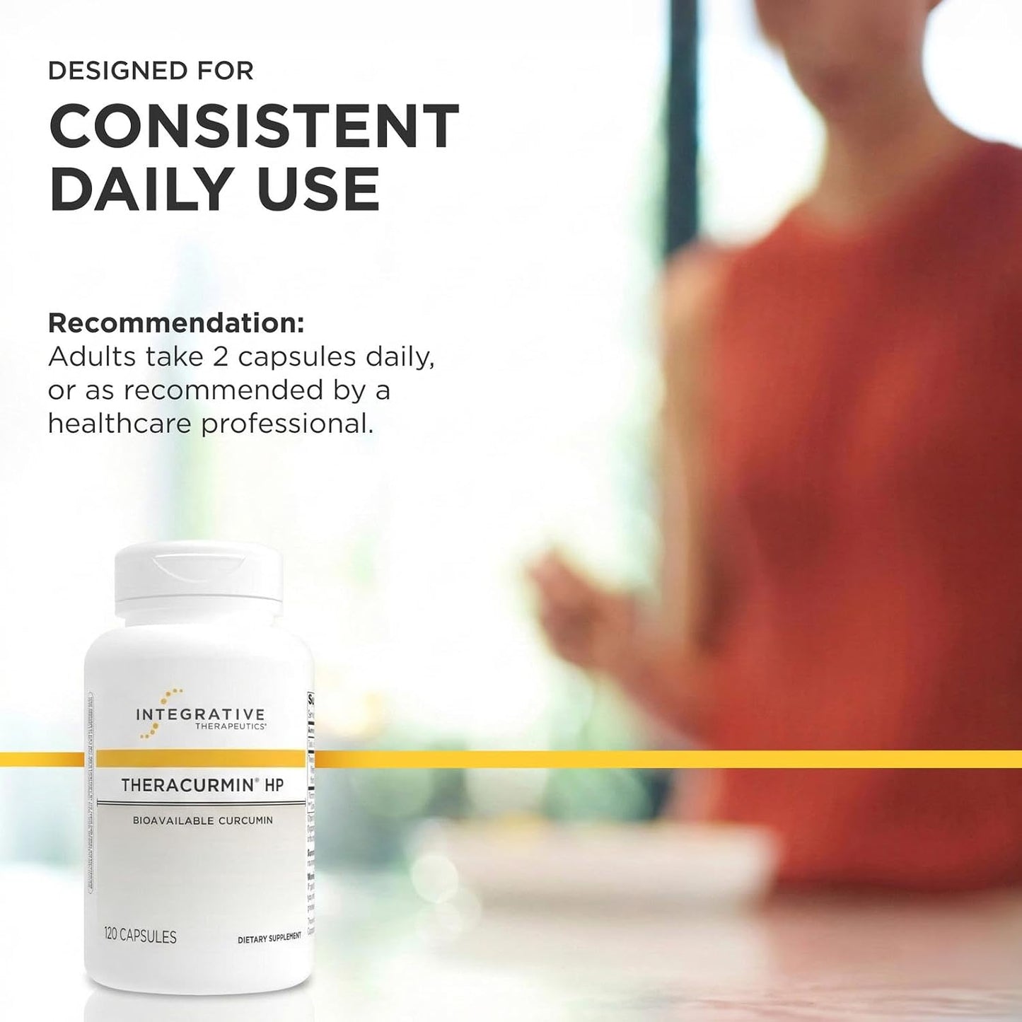 Integrative Therapeutics Theracurmin HP 120 Capsules – Advanced Curcumin Absorption for Optimal Wellness