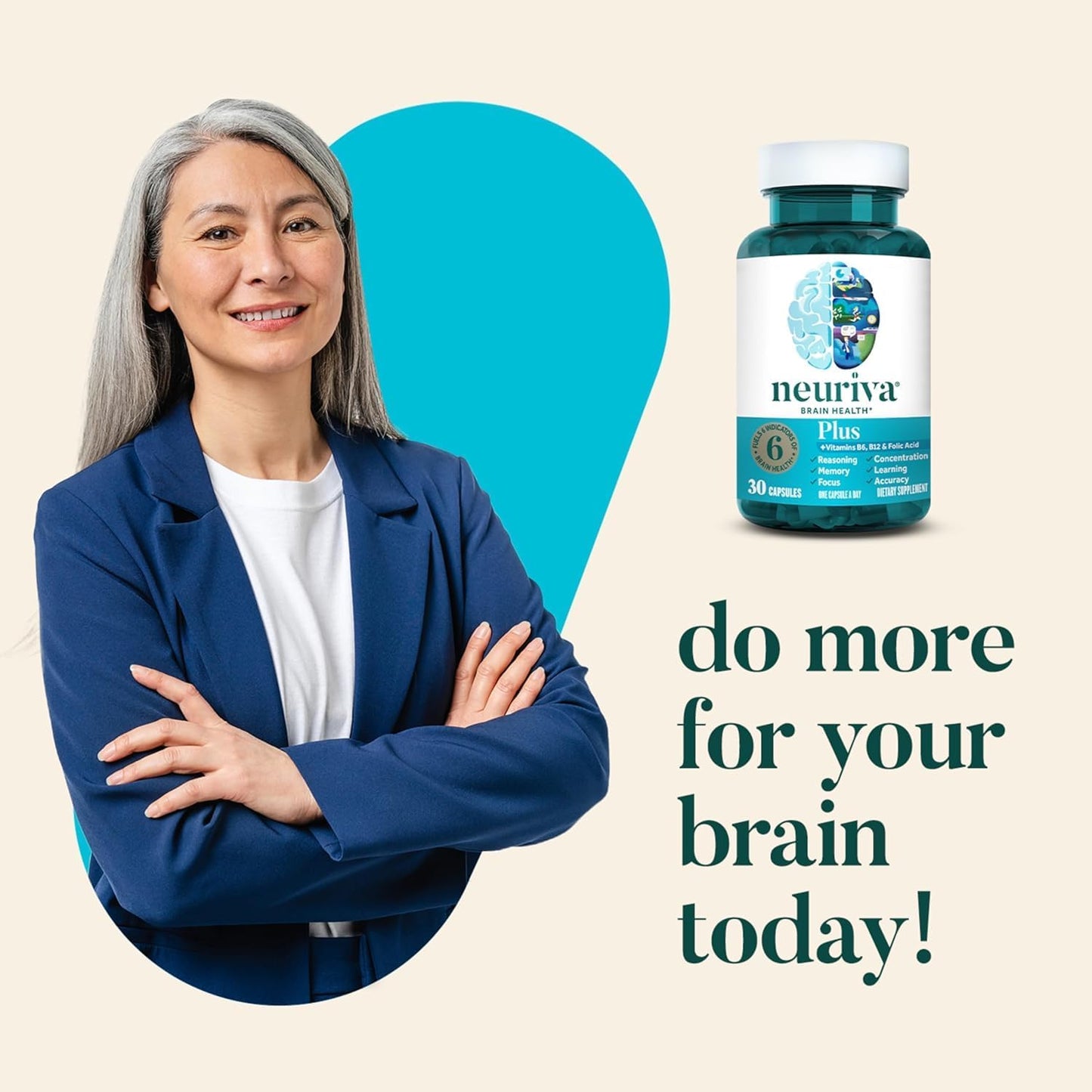 Schiff Vitamin B6 Multi-Vitamin Capsules – Brain Health Support (Vegetarian & Gluten-Free)