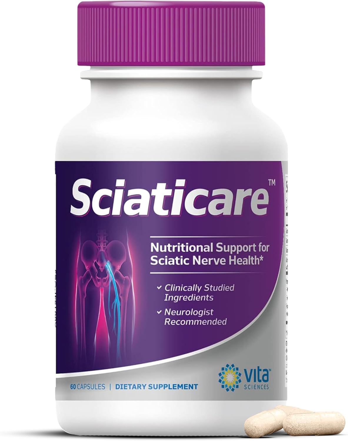 Sciatic Pain Relief Natural Herbal Supplement