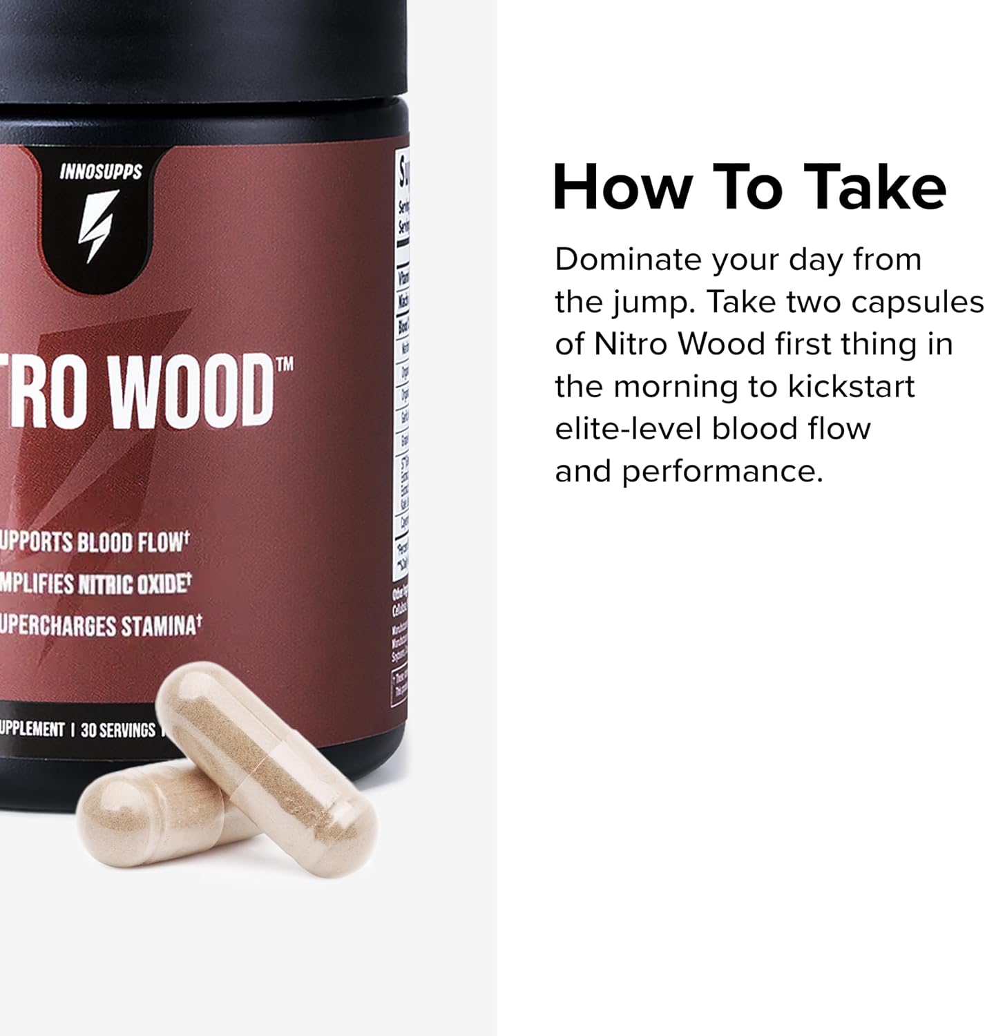 Inno Supps Nitro Wood Performance Enhancer – Dietary Supplement