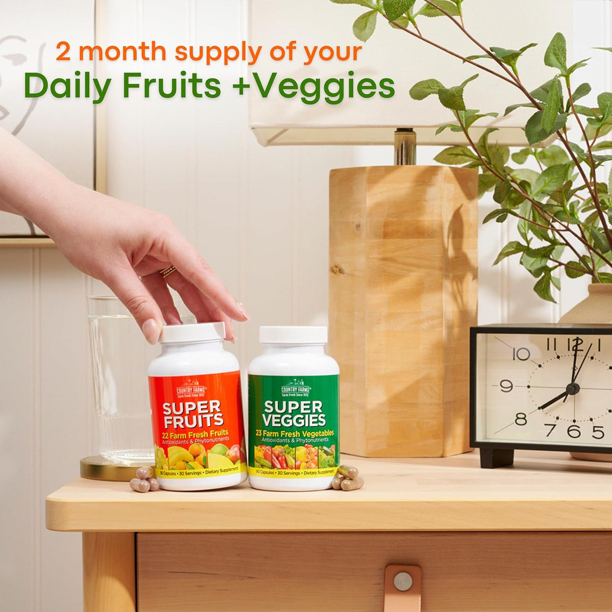 Country Farms Fruits & Vegetables Supplement – 360 Capsules