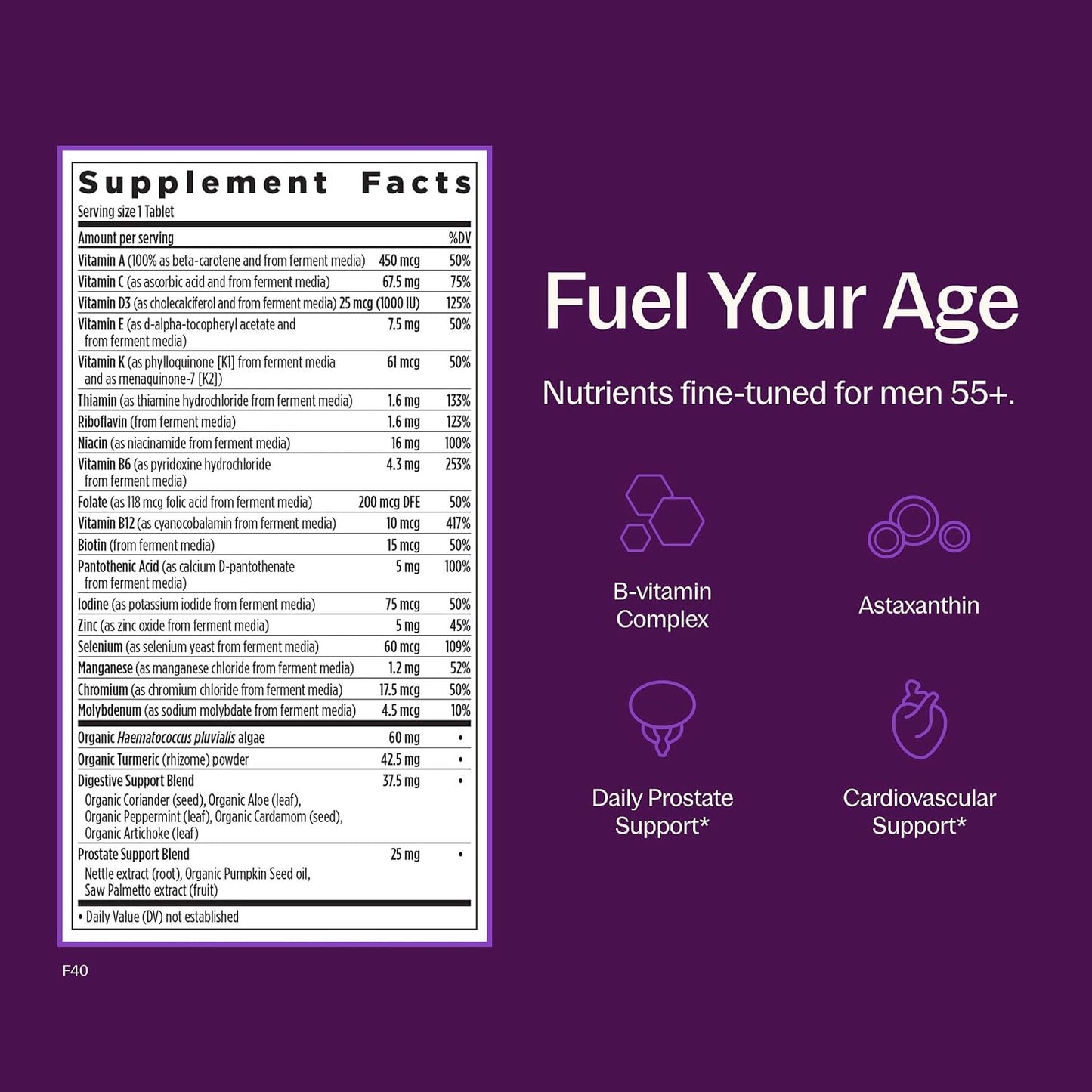 New Chapter Every Man's One Daily 55+ Multivitamin Tablets – 48 Count
