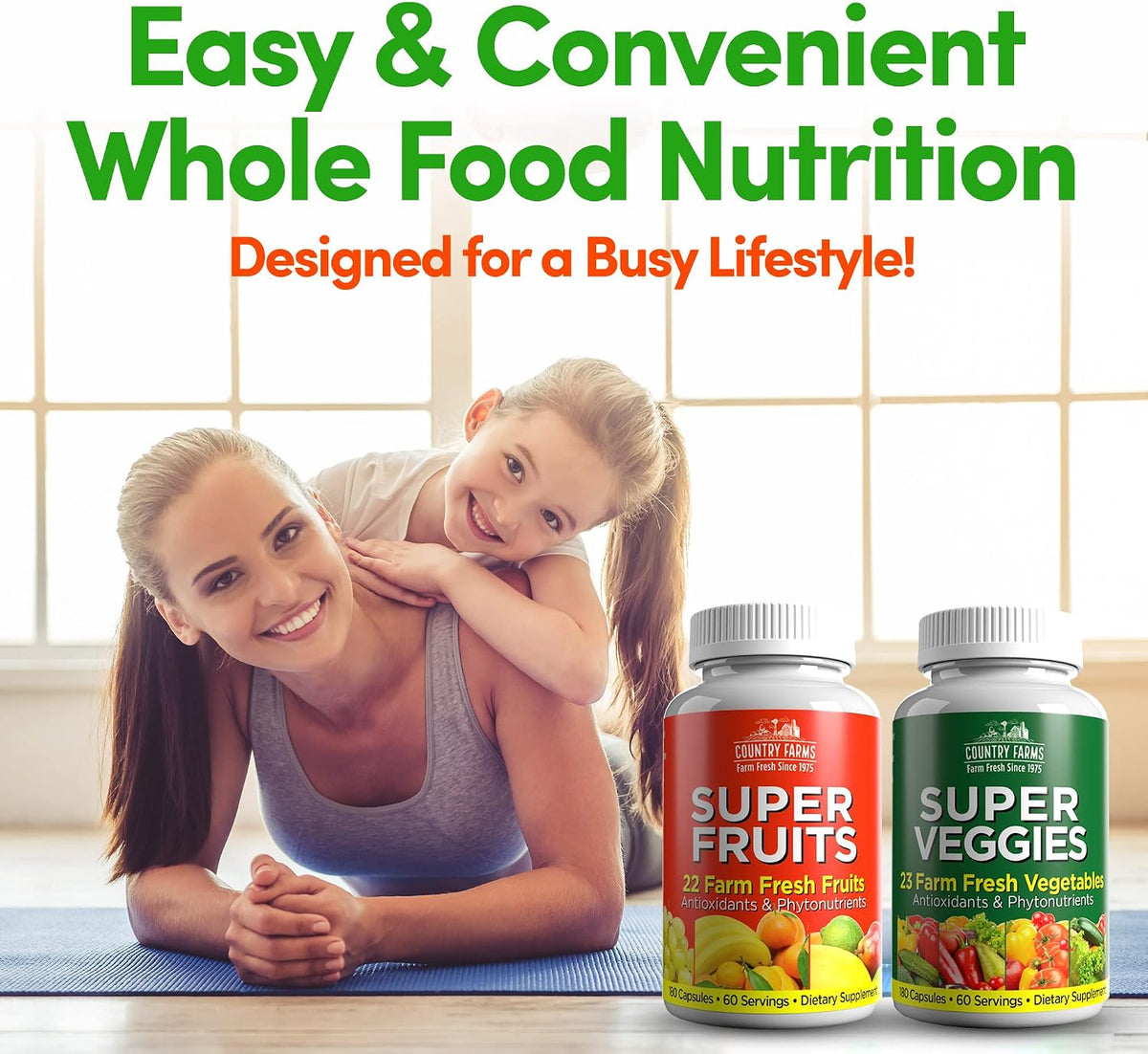 Country Farms Fruits & Vegetables Supplement – 360 Capsules