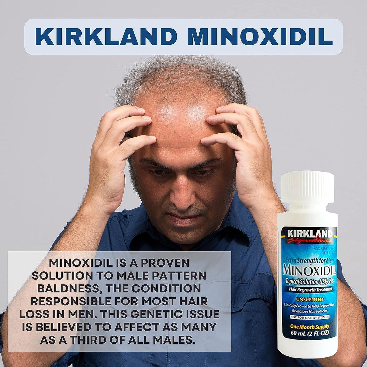 Kirkland Minoxidil 5% Extra Strength Men – 6 Month Supply Hair Regrowth