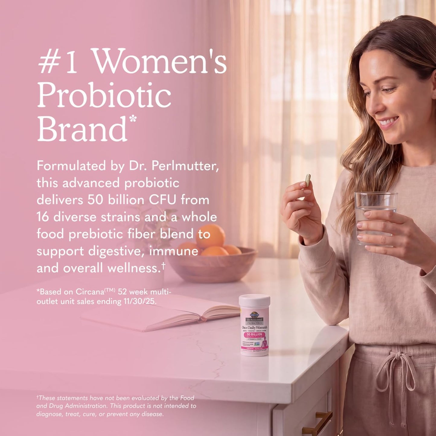 Garden of Life Dr. Formulated Probiotics Once Daily for Women – 50 Billion CFU | Digestive, Vaginal & Immune Support