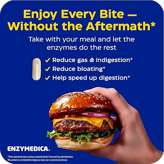 Enzymedica Digest Gold + ATPro – Maximum Strength Digestive Enzyme Formula for Fast Digestion, Bloating &amp; Gas Support (240 Capsules)