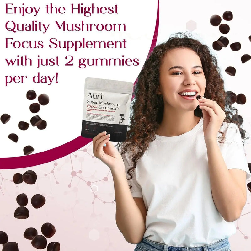 Auri-Super-Mushroom-Focus-Gummies- how to take
