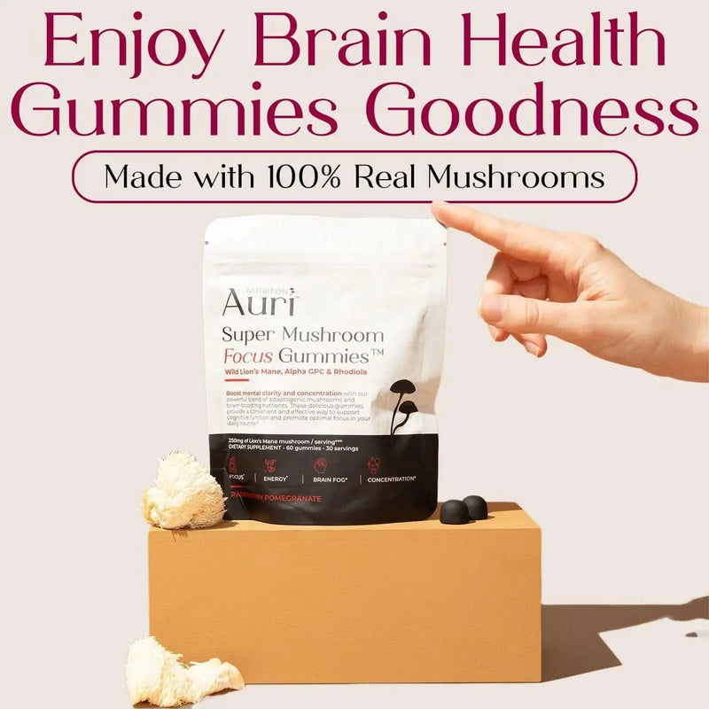Auri-Super-Mushroom-Focus-Gummies- made with 100% real mushrooms