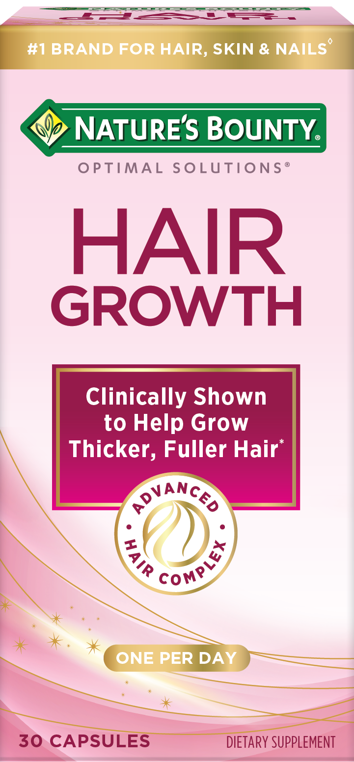Nature's Bounty Hair Growth Supplement 90 Capsules | Supports Strong, Healthy Hair for Men & Women
