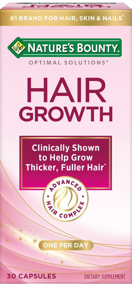 Nature's Bounty Hair Growth Supplement 90 Capsules | Supports Strong, Healthy Hair for Men & Women