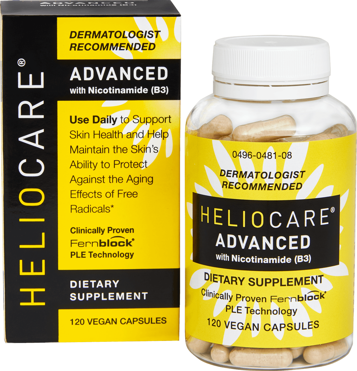 Heliocare Skin Care Dietary Supplement – 60 Vegan Capsules for Advanced Skin Protection