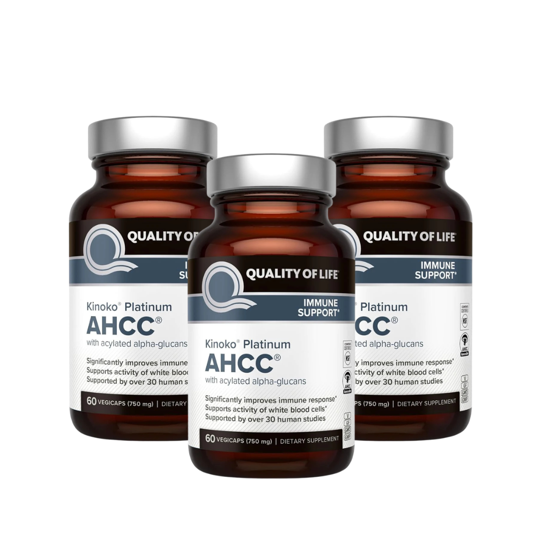 Quality of Life Premium Kinoko Platinum AHCC – Advanced Immune Support & Cellular Wellness Formula
