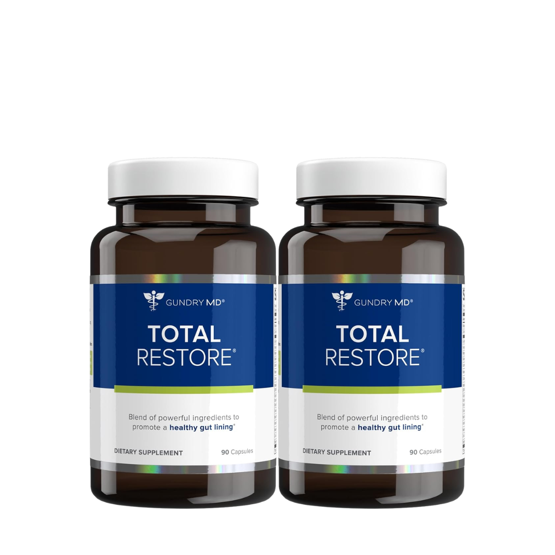 Gundry MD Total Restore – Advanced Gut Lining Support for Digestive &amp; Immune Wellness (90 Capsules)