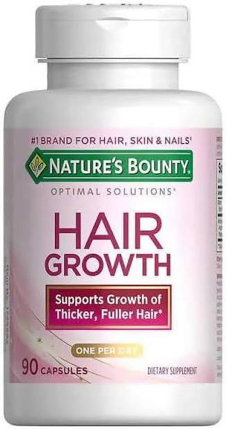 Nature's Bounty Hair Growth Supplement 90 Capsules | Supports Strong, Healthy Hair for Men & Women