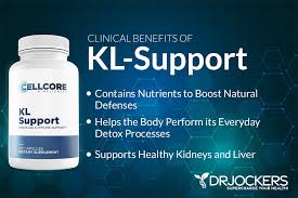 CellCore Biosciences KL-Support – Drainage & Immune Support Supplement (120 Capsules)