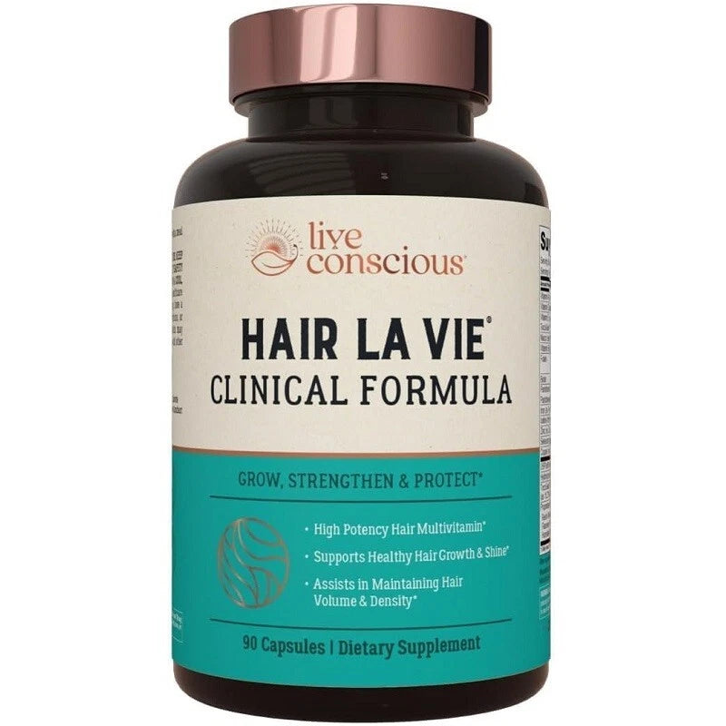 Live Conscious Hair Growth Capsules 90 Count | Natural Hair Loss Support for Men & Women | Hair Thickening Supplement