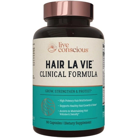 Live Conscious Hair Growth Capsules 90 Count | Natural Hair Loss Support for Men & Women | Hair Thickening Supplement