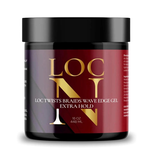 Loc N Lock Gel – Strong Hold Styling Gel for Locs, Braids, Twists & Edges (16 fl oz)