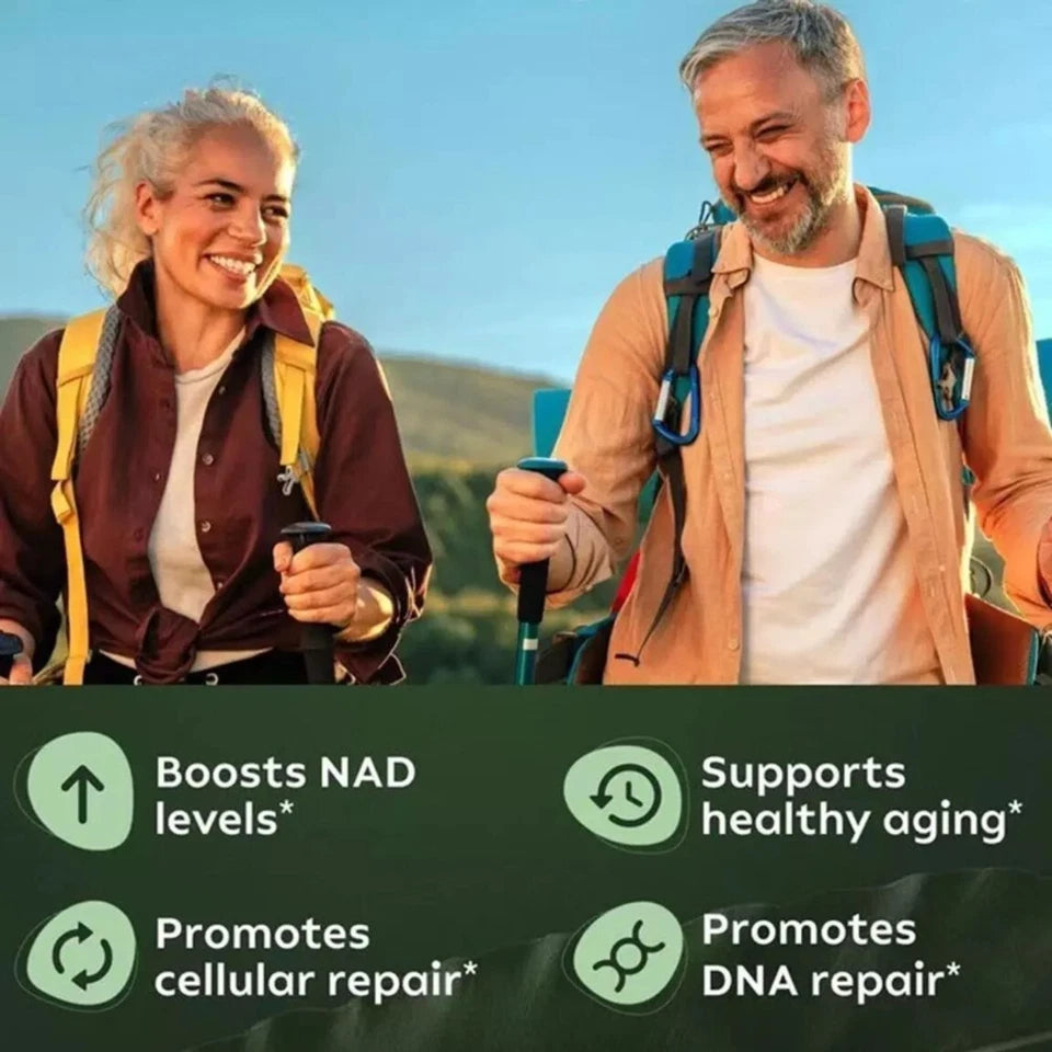NAD+ Supplement for Anti-Aging, Energy, Focus & Nicotinamide Riboside + Resveratrol