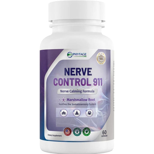 Nerve Control 911 – Natural Plant-Based Nerve Health Supplement (60 Capsules)